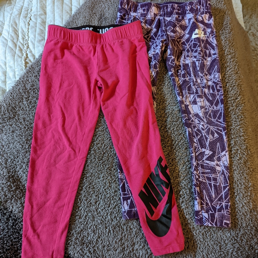 Nike Leggings Sz 6/TWO PAIR